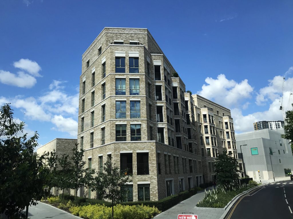 Apartment building protected by apartment building insurance